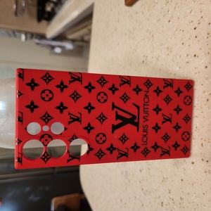 Brand new Fashion LV red black case for Samsung Galaxy S23 ultra.